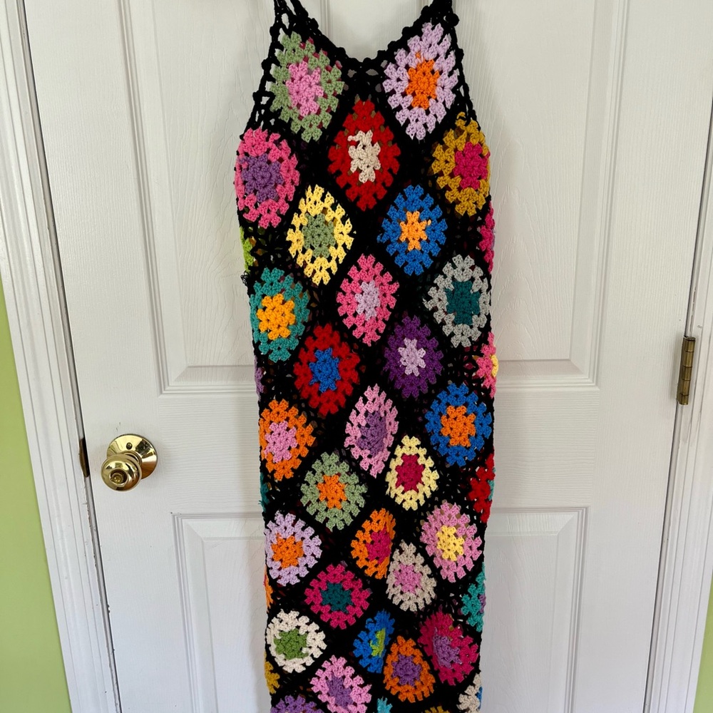 Colorful Crochet Dress